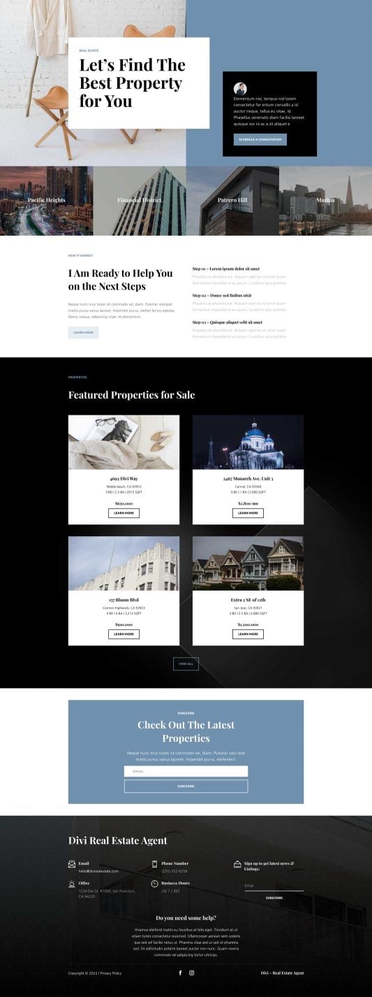 Agent Focused Realtor Template