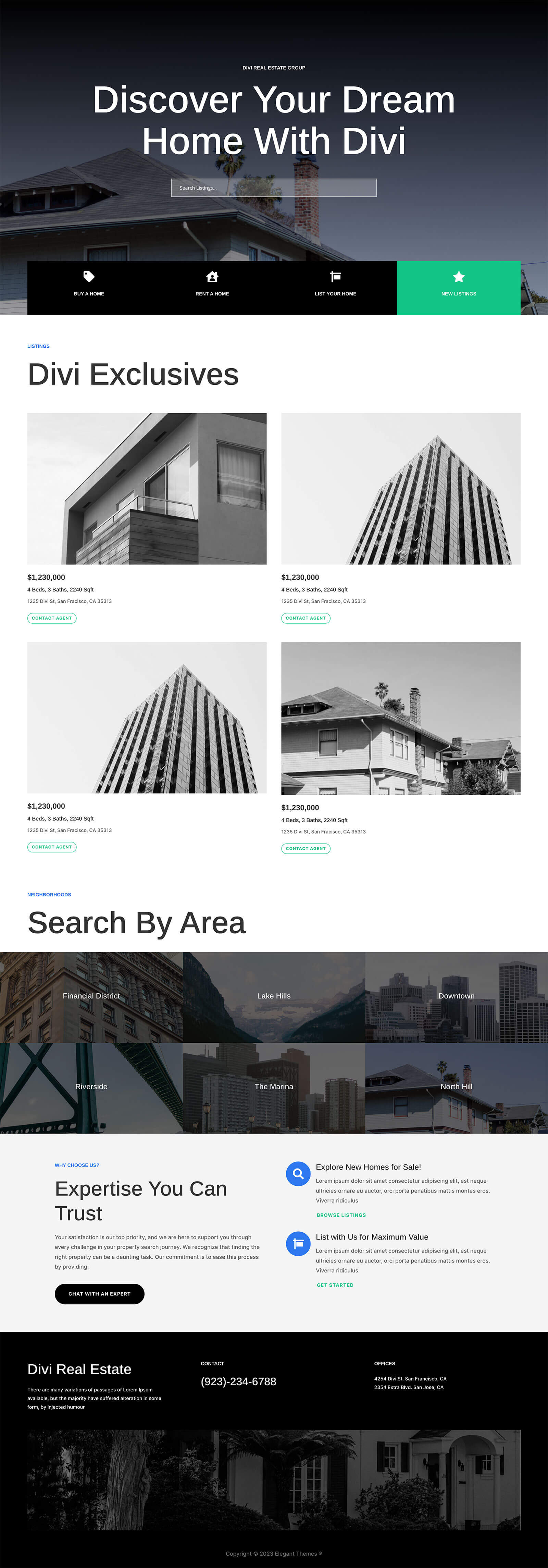 Luxury Listings Realtor Template